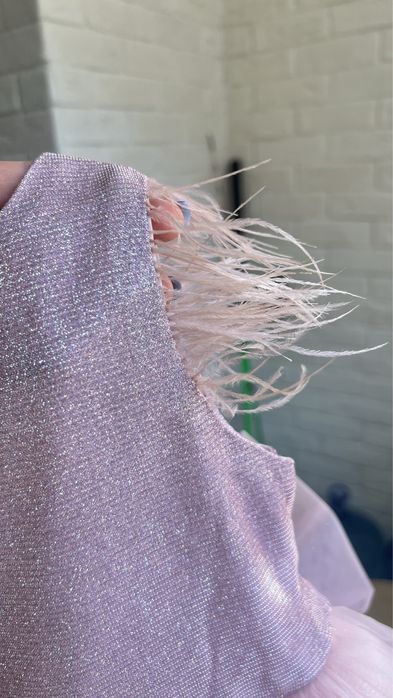 Платье розовое рыбка