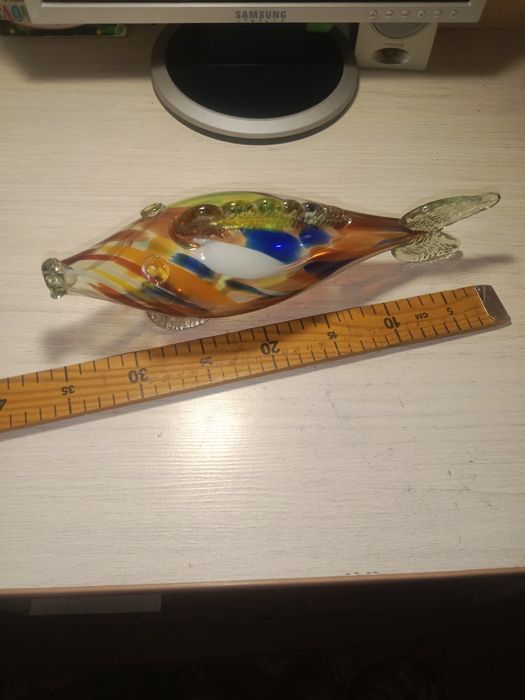 Сувенир статуэтка  рыбка стекло