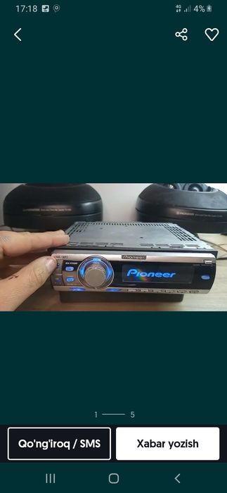 Mafon delfin sotiladi.Aux Bluetooth fleshka uqiydi  holati idyal narhi