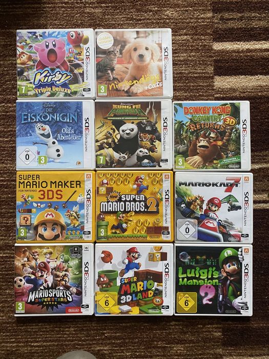 Colectie jocuri nintendo 3ds