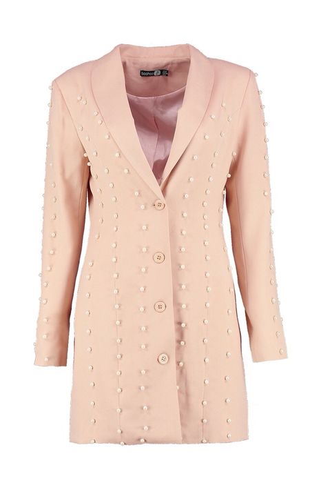 Sacou rochie Asos dama cu perle mărime S nou nude alb