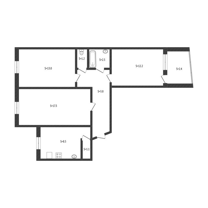 Продам 3 комн улучшенную квартиру