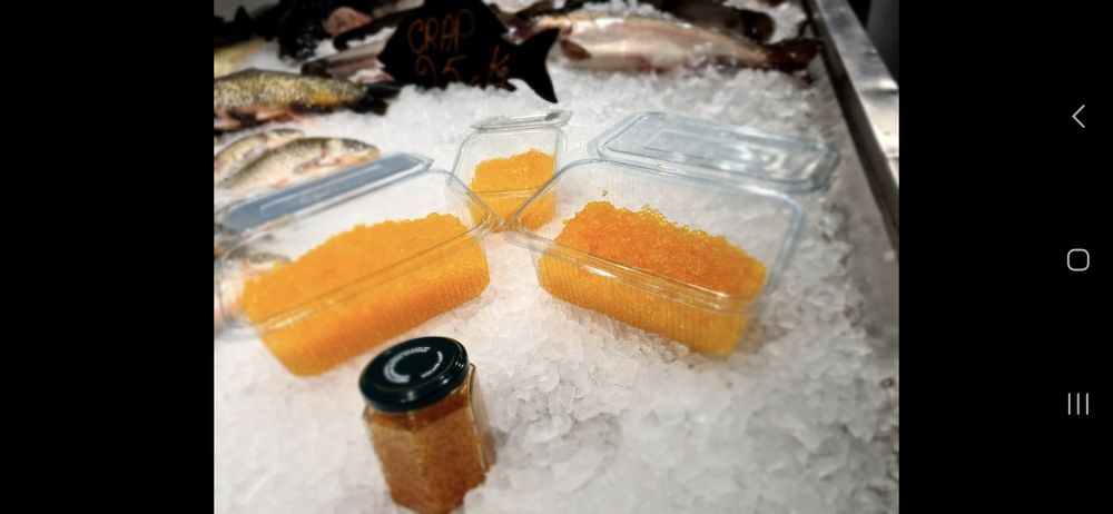 Icre pastrav curcubeu, caviar de pastrav