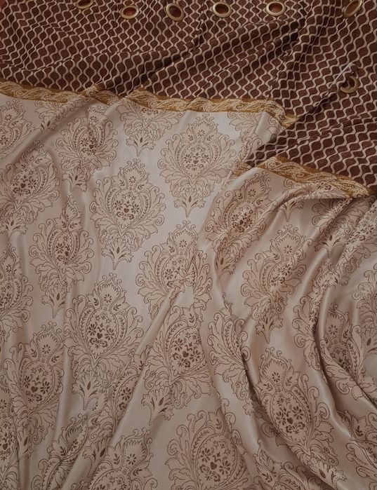 Комплект штор и тюля.