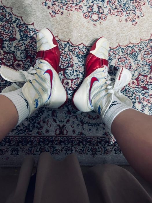 Nike hyperko 1 красно белый