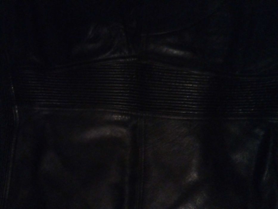 Оригинален мъжки гащеризон за мотор  естествена кожа  размер М