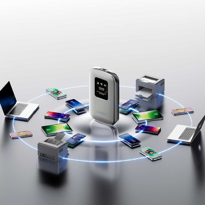 В целофан 4G LTE Мобилен Хотспот Linklan с eSIM Технология Глобален...