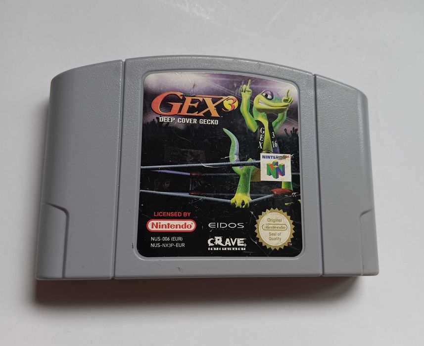Gex 3 ,Deep Cover Gecko, Nintendo 64, Joc vintage pentru consola veche