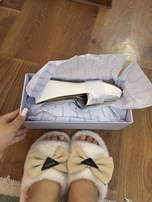 Балетки 39 размер белые