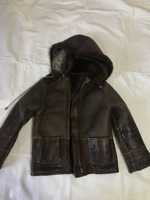 Дубленка детская зима