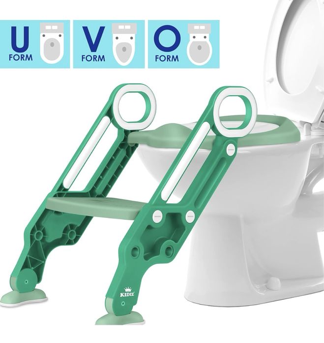 KIDIZ® Детска тоалетна седалка  със стълби и дръжки
