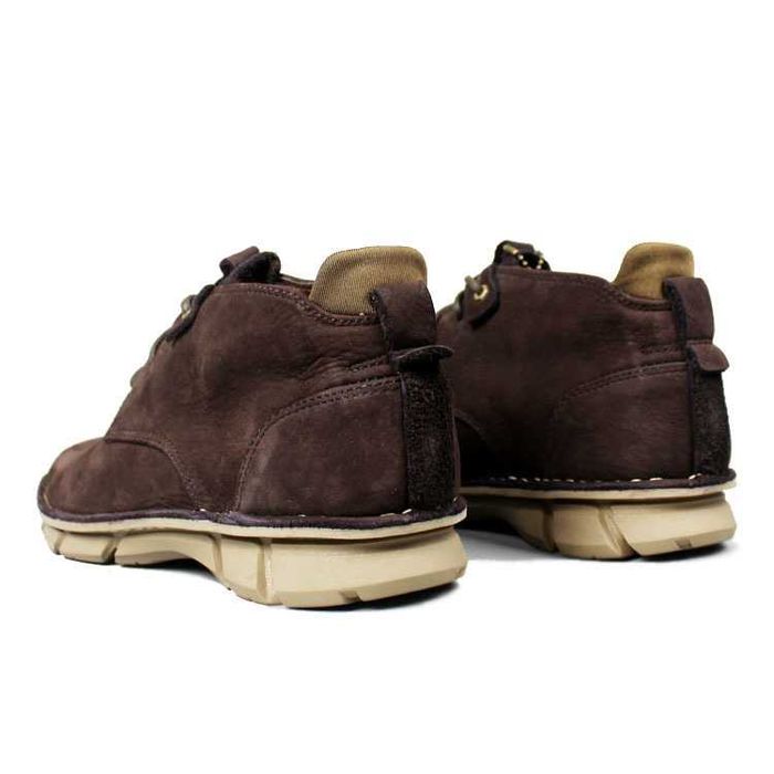 Кожаные полуботинки борцовки CAT Emanate 2 dark brown [39-44]