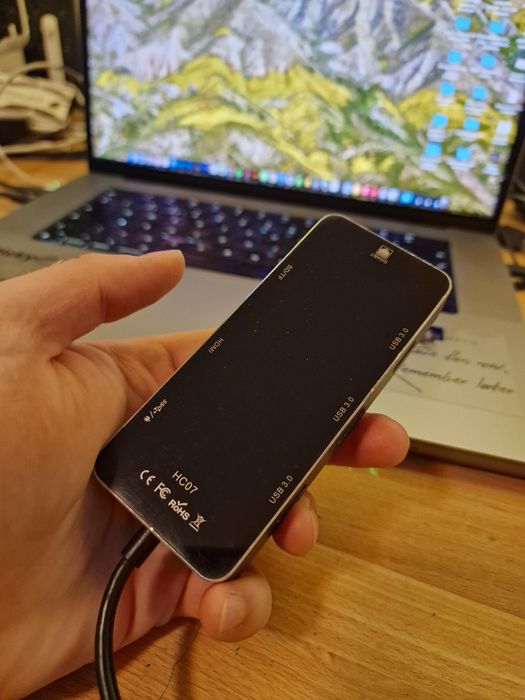 2 x hub USB C - Baseus + Noname HC07