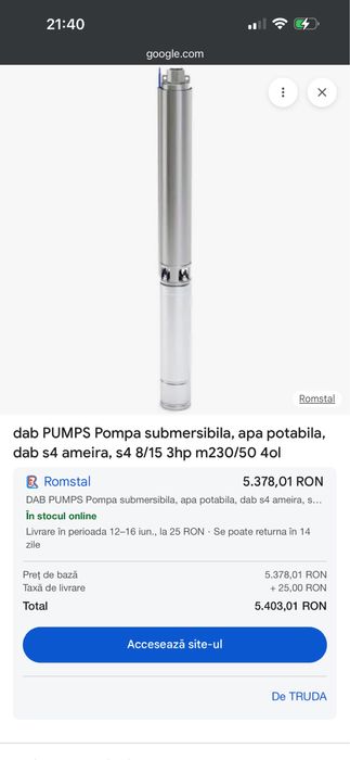 Pompa sumersibila DAB S4