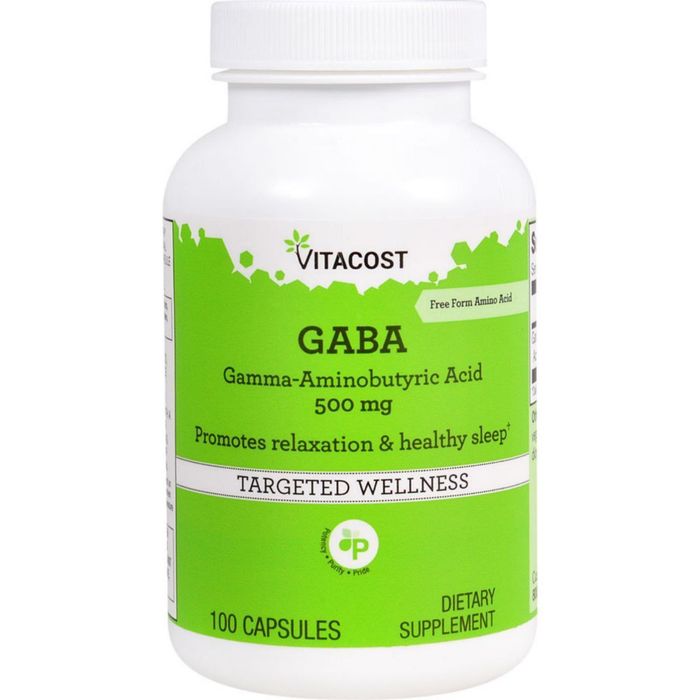 ГАБА ( ГАМК ) Vitacost GABA  100 таб из Америки