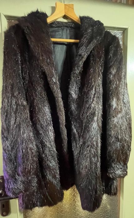 Палто от естествен косъм от нутрия