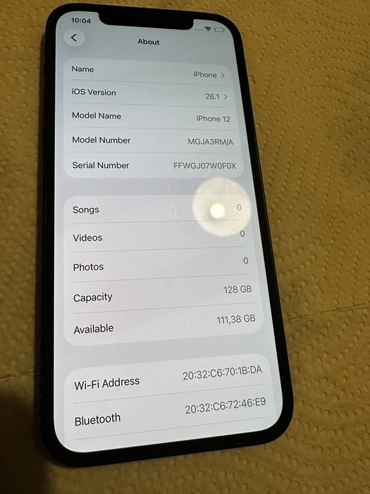 iPhone 12 128GB Albastru – 85% baterie