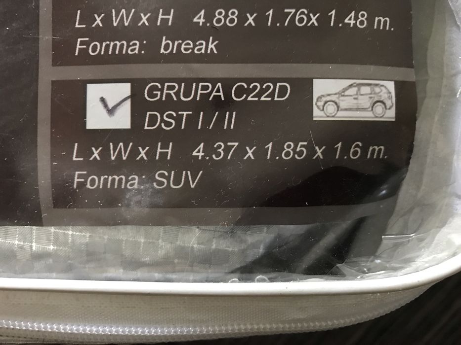 NOU Prelata / husa AUTO SUV