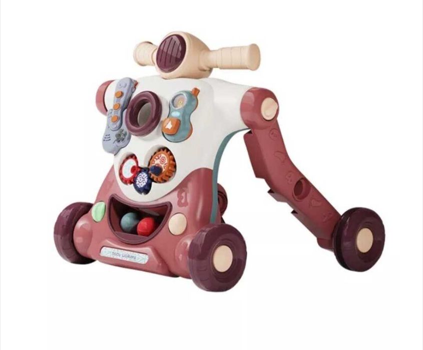 Проходилка & Скутер 4 в 1 KikkaBoo - Robo, Beige