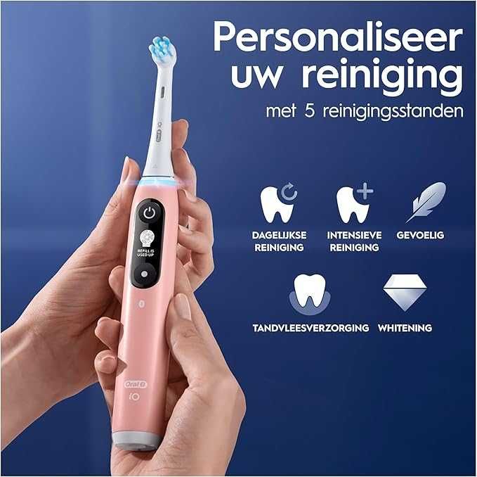 Електрическа четка за зъби Oral-B iO Series 6N Pink с калъф , розова