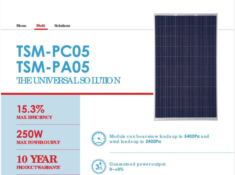 Panouri Solare Fotovoltaice Panou Solar Policristalin 235W 24v Second
