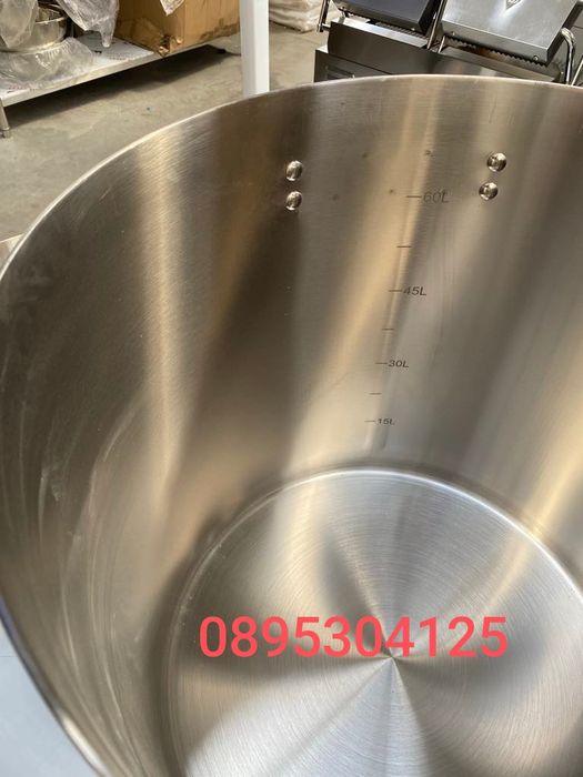 Тенджери(казани) от неръждаема стомана 2мм с двойно дъно!