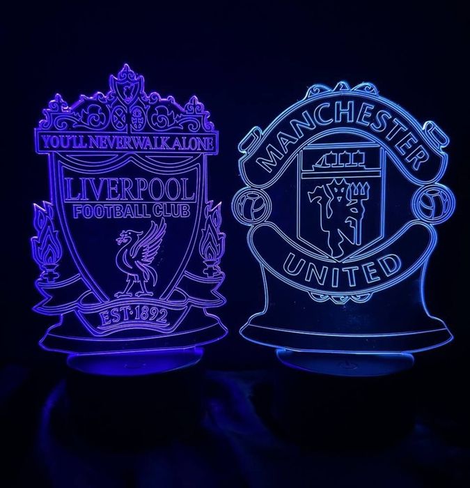 3D Led suvinir futbol klublari logotipi