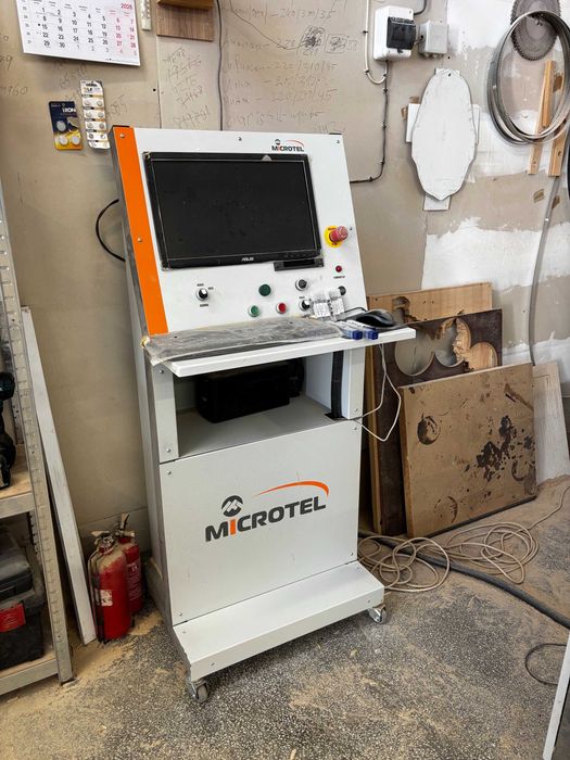 Продавам Професионална CNC Машина / Рутер Microtel 12-80 (380V) + Аспирация и UPS