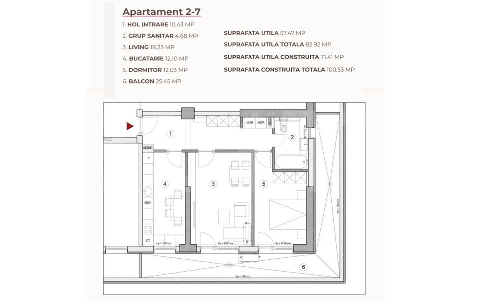 Apartament 2 camere, 82.92 mp, ansamblu 0% Comision Achizitie, Calea S — fotografia 3