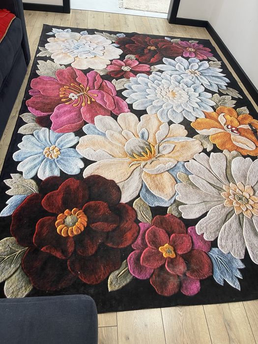 Ковер с принтом цветов