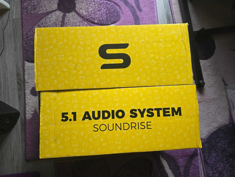 Sistem Audio 5.1 Serioux Soundrise, 105W RMS, Bluetooth, USB, Negru