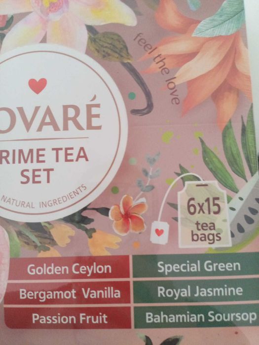Set Ceai Lovare, cutie sigilată, diverse arome, perfect pentru cadou
