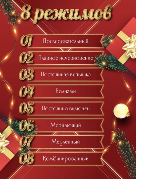 Гирлянда роса 100 м