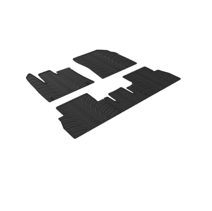 Set covorase auto din cauciuc pentru Toyota Proace City 02.2020-> fara scaun pasager rabatabil (fixare ovala), Gledring, 5 buc.