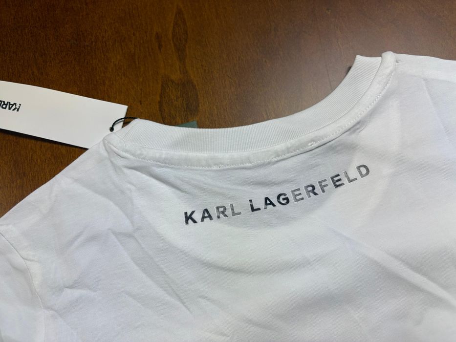 Tricou S Alb Karl Lagerfeld nou nepurtat cu etichetă roz