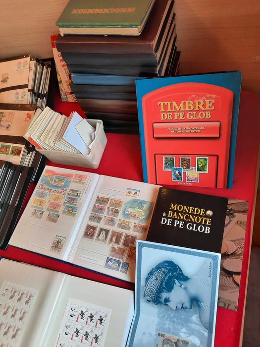 Colectie timbre, FDC-uri, monede, bancnote