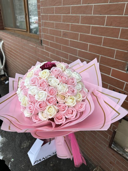 Buchet trandafiri din sapun