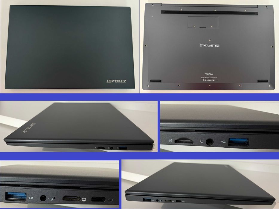 IMPECABIL! Laptop Teclast F16 Plus – BATERIE 100% 8GB LPDDR4, SSD 256GB, Intel N4100 4core! Windows 11 Pro. ARATĂ CA NOU! nici cea mai mică zgârietură