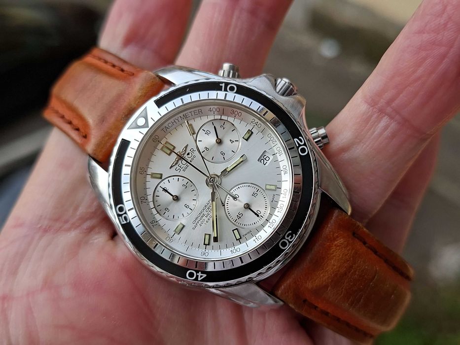 Ceas Sector No Limits SGE600 Cronograf Safir Swiss 27 Jewels