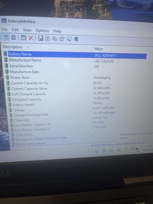 Laptop Dell E5470 i5 Gen 6 / SSD 128 / RAM 8 GB