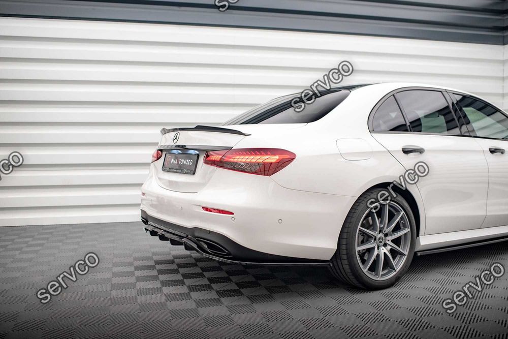 Prelugire splitter bara spate Mercedes E Class W213 Facelift pachet AMG Line 2021- v10 - Maxton Design
