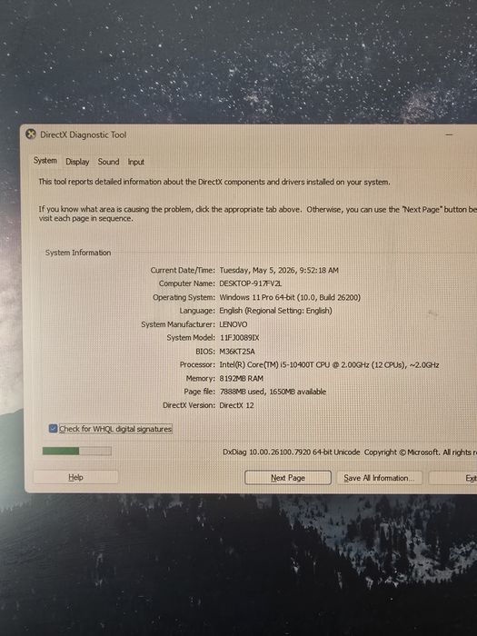 Lenovo All in one Touchscreen