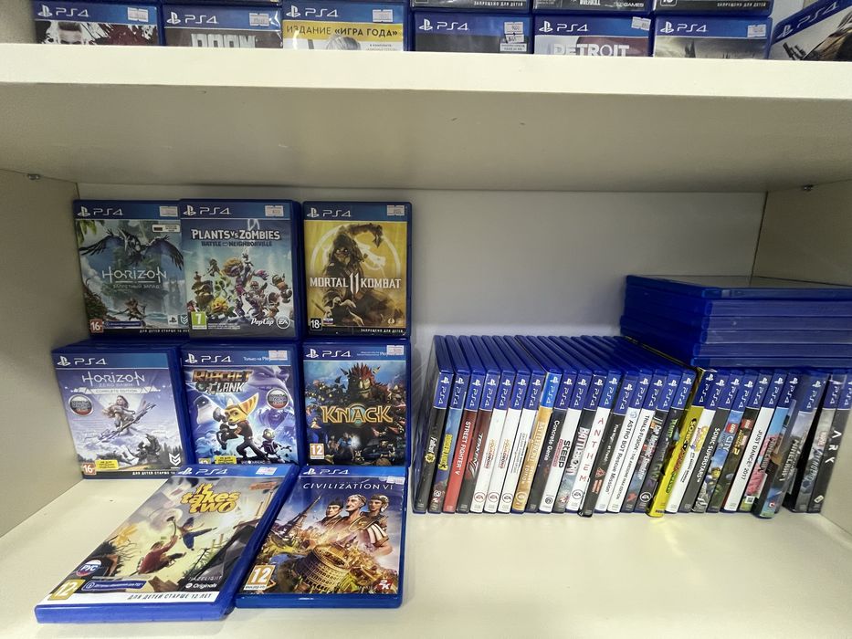 Диски на PS4 разных жанров от 2000 тенге