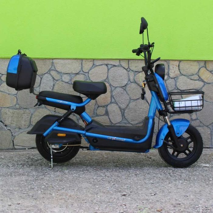 Електрически скутер с педали  Super Crown 750W/48V/15Ah - Blue