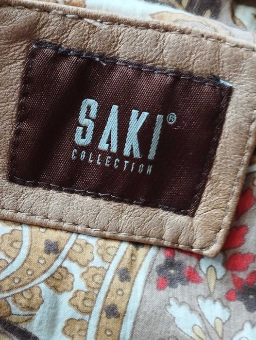 ЕСТЕСТВЕНА КОЖА на SAKI дамско кожено яке, цвят карамел