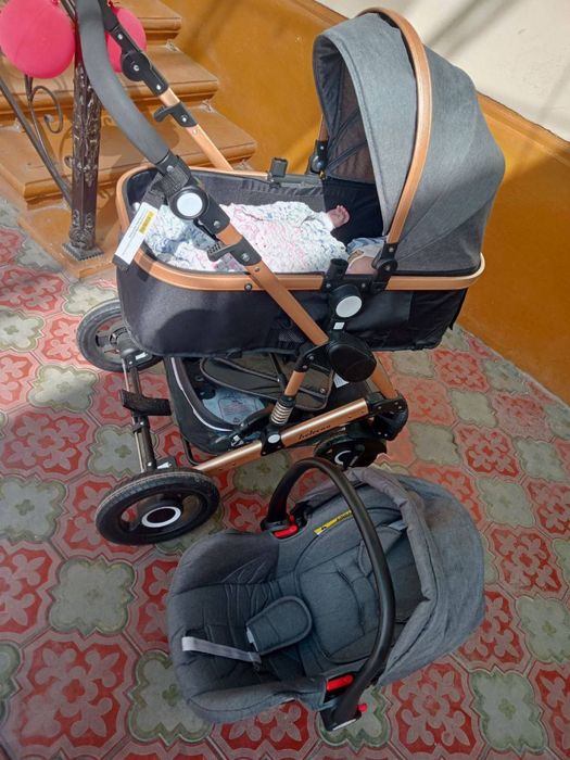 Трансформер коляска автокреслоси билан