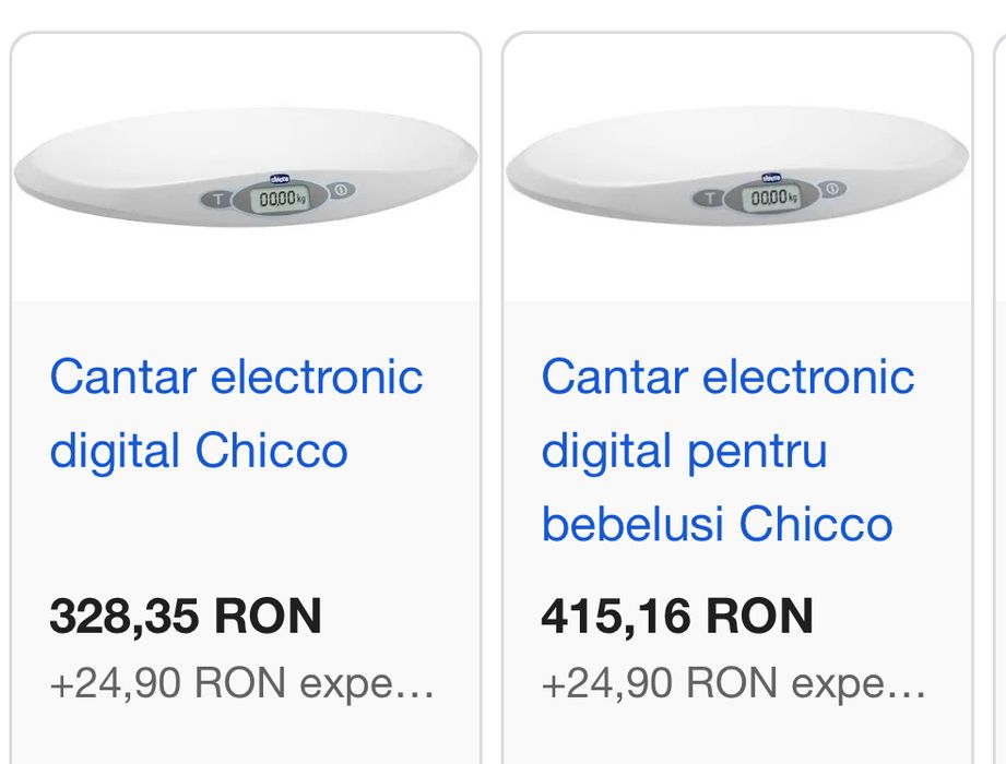 Cantar electronic digital bebelusi marca Chicco