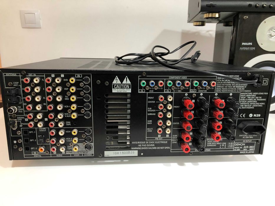 Denon AVR-3802, amplituner 7.1 dolby digital, prologic, DTS, reciver