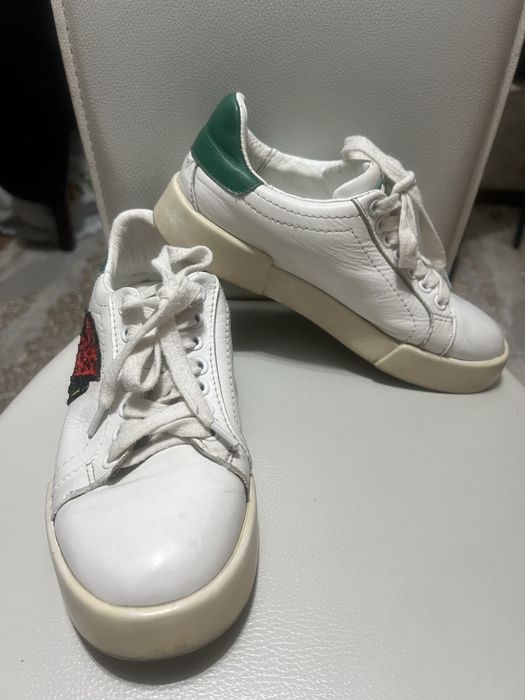 Кроссовки кожаные Dolce & Gabbana