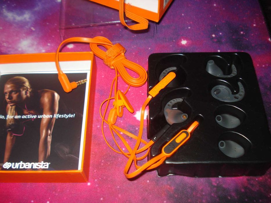 casti rio urbanista handsfree cu buton apel mufa jack rezistente sport